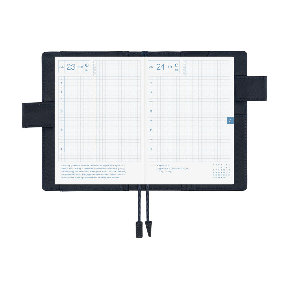 Hobonichi Techo A6 Original Planner Set - Colors: Navy (April Start)