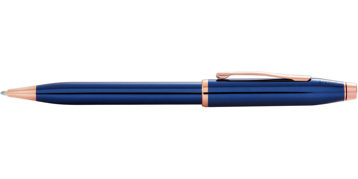Century II Translucent Cobalt Blue Ballpoint Pen - view 4