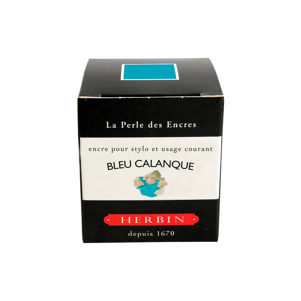 Herbin Ink - Bleu Calanque - 30ml Bottled Ink | Atlas Stationers.