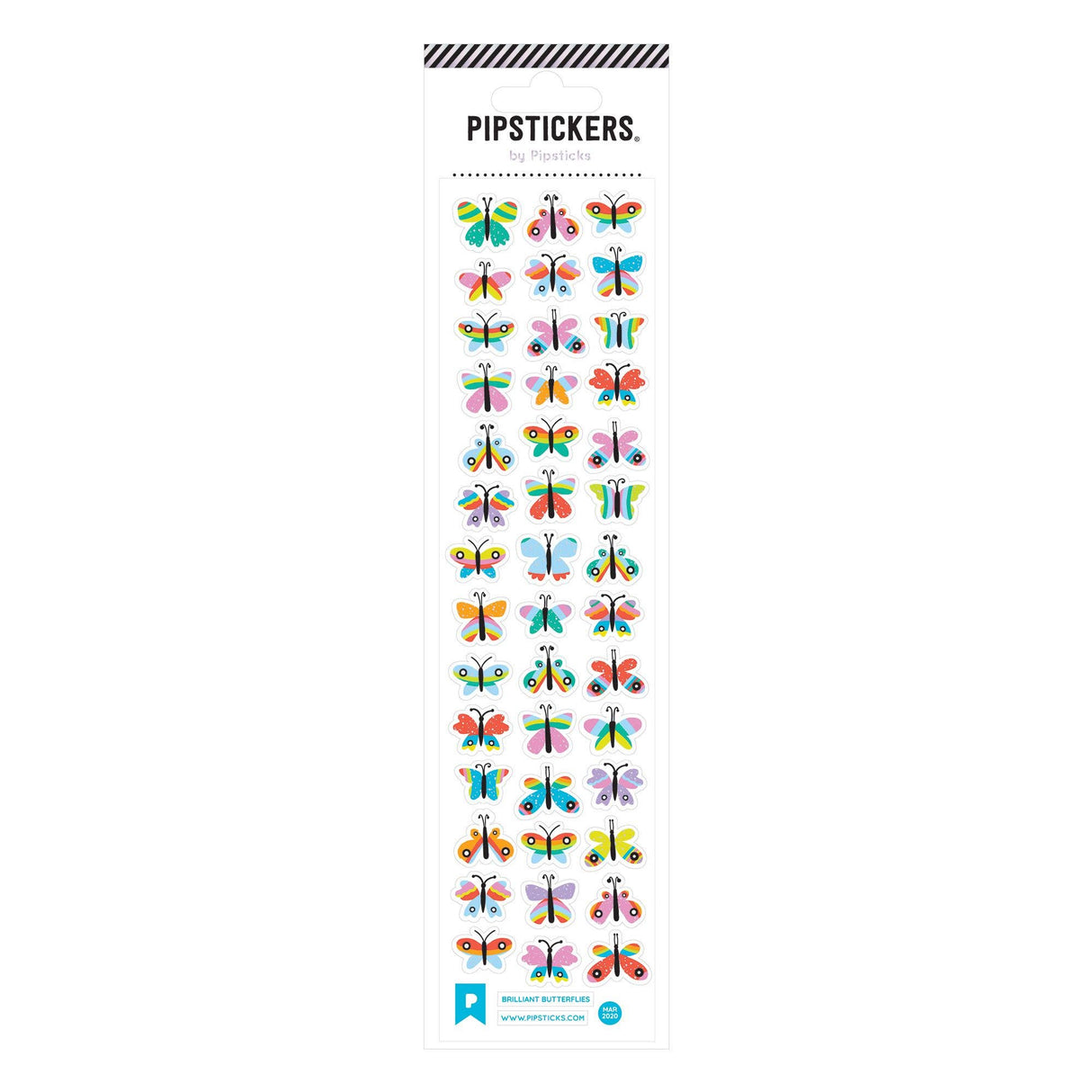 Atlas Stationers - Pipsticks Brilliant Butterflies - Stickers