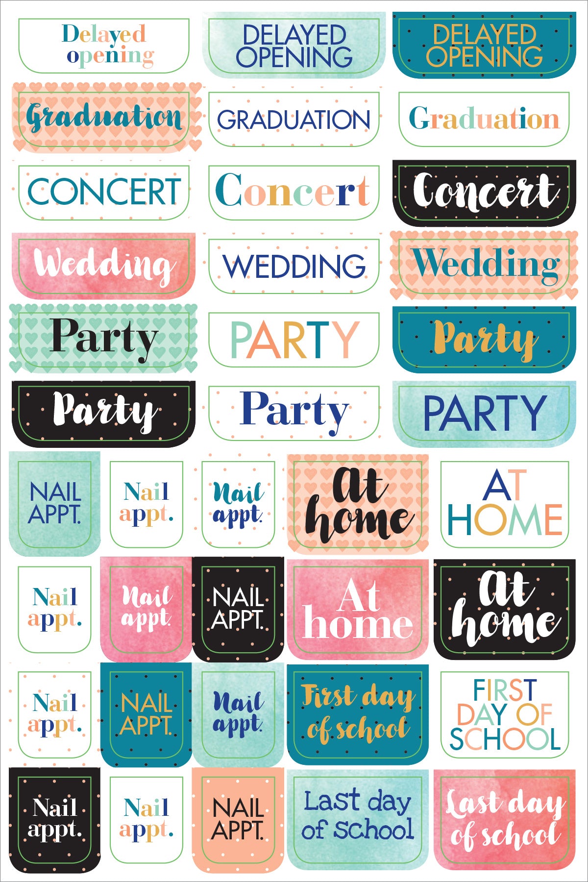 Atlas Stationers - ESSENTIALS MOM'S PLANNER STICKERS - Stickers - Image 8