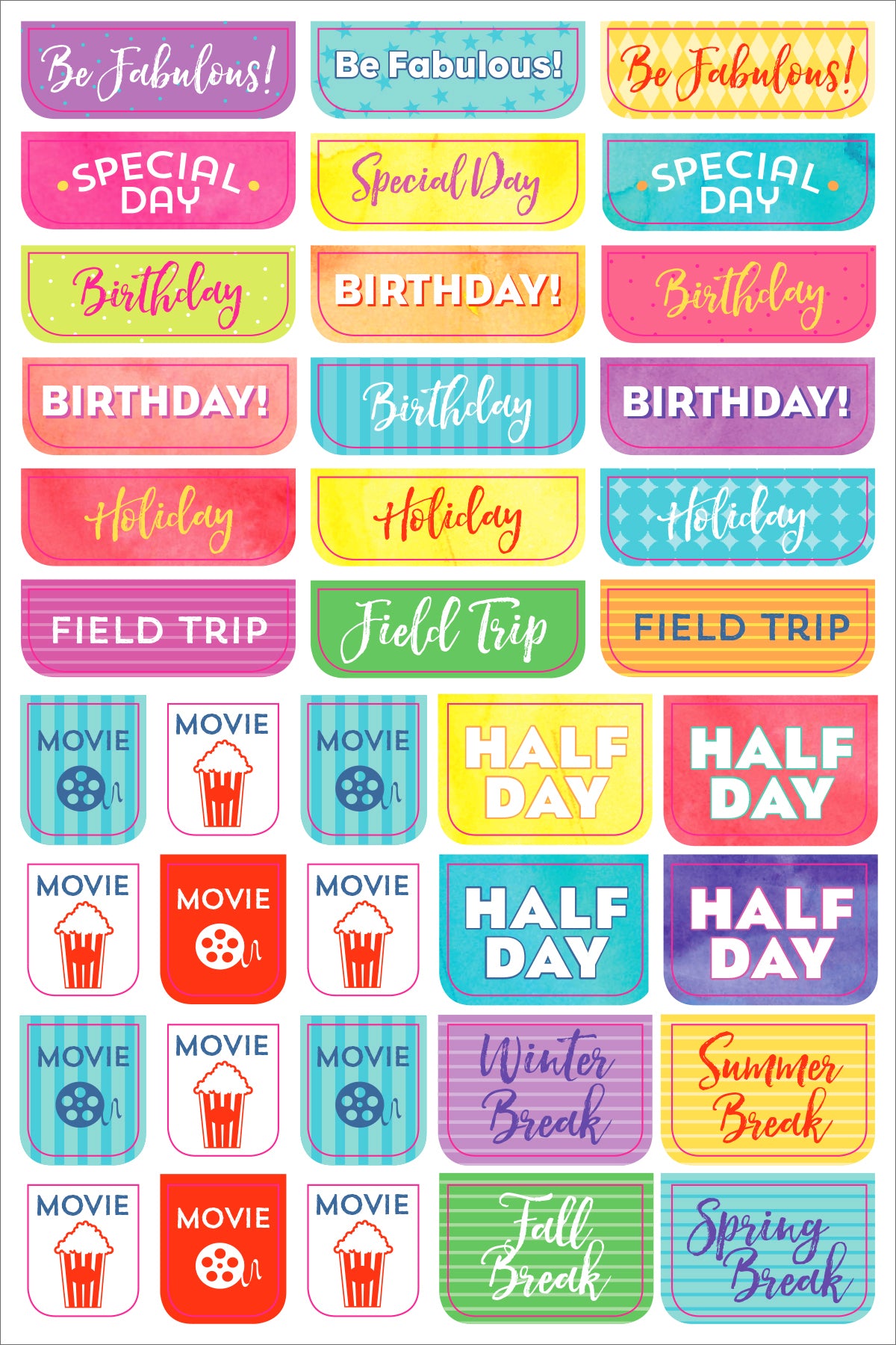 Atlas Stationers - ESSENTIALS STUDENT PLANNER STICKERS - Stickers - Image 10