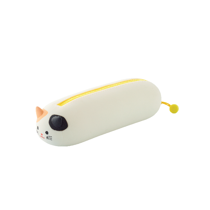 PuniLabo Lying Down Zipper Pouch - Calico Cat