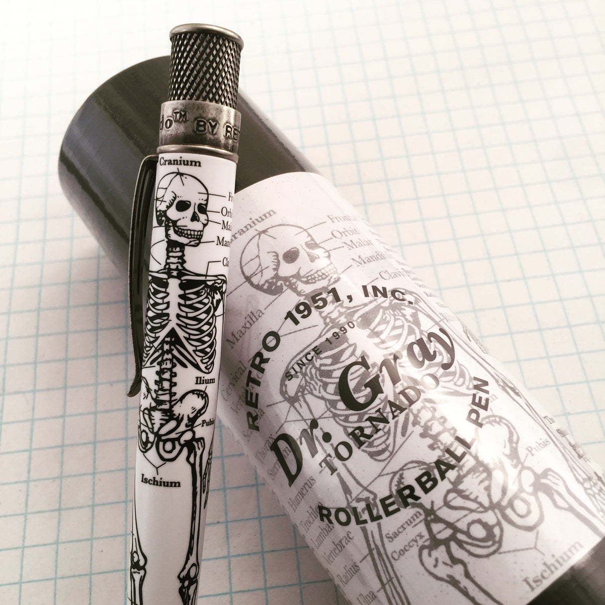 Retro 51 Tornado Vintage Metalsmith Rollerball Pen - Dr. Gray | Atlas Stationers.