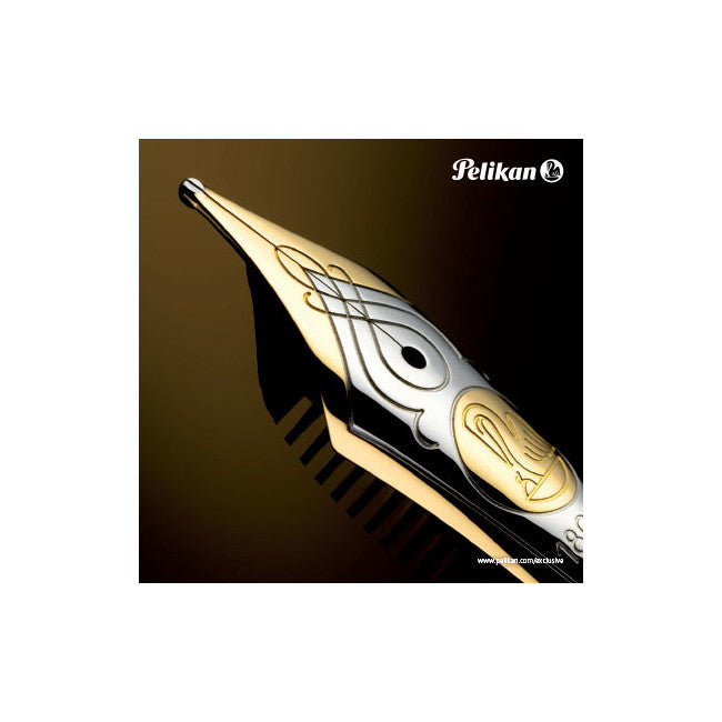 Pelikan Souveran M800 Fountain Pen - Black-Green | Atlas Stationers.