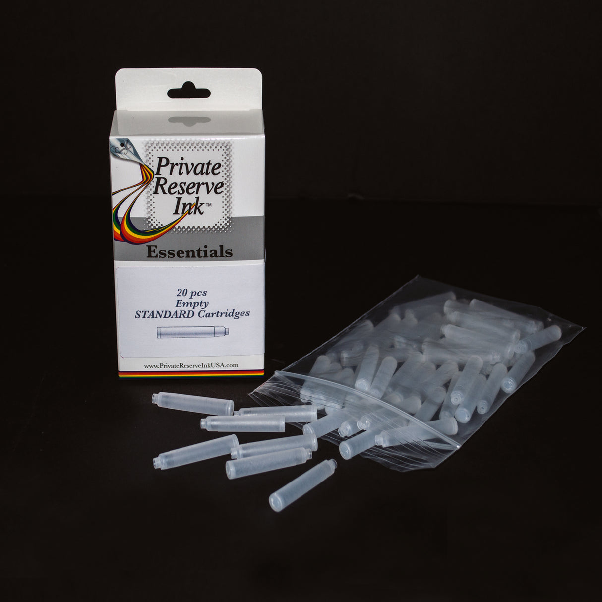 Private Reserve Empty Standard International Cartridges - Short (20 Pack) | Atlas Stationers.