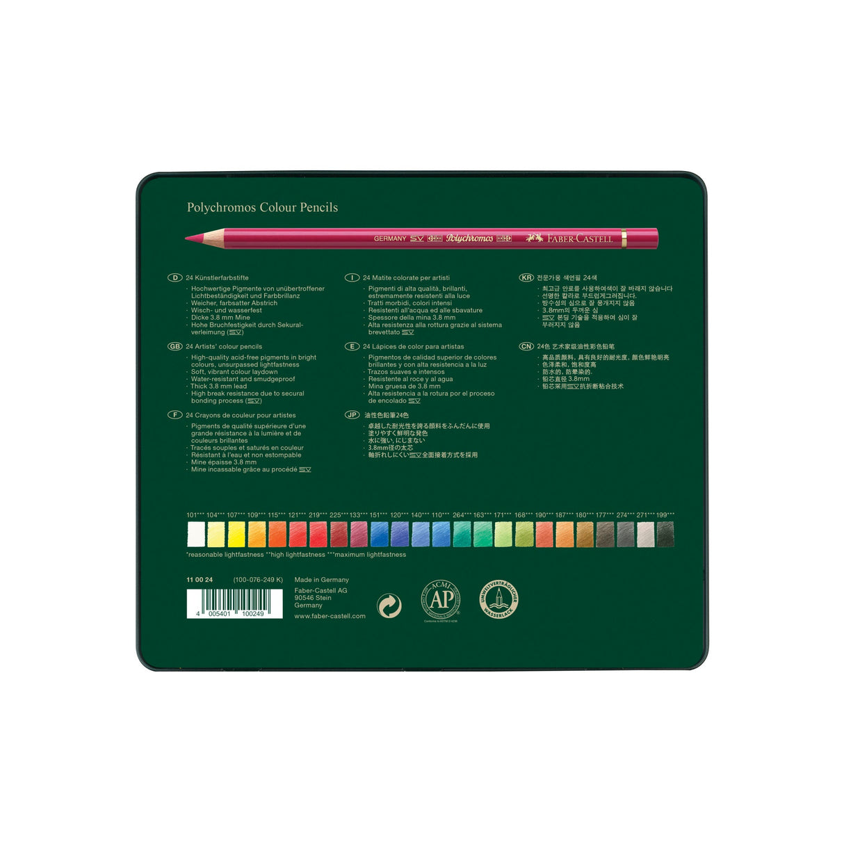 Faber-Castell Polychromos Color Pencils - 24 pack | Atlas Stationers.
