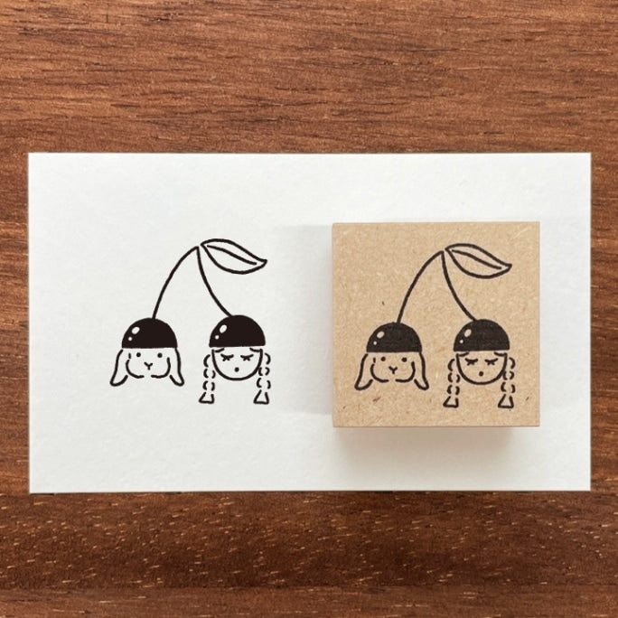 Stamp Marché Seasonal Illustration Stamp - May - Marle's Cherries