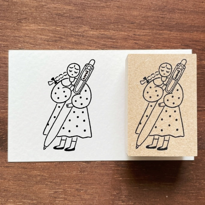 Stamp Marché x Mitsubishi Uni-Ball One Marle Illustration Stamp