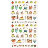 Furukawashiko Daily Seal Planner Sticker Sheet - Watashi Biyori - Delicious Food