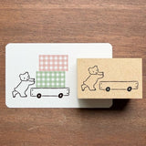 Stamp Marché Labetomo Stamp - Bear Cart