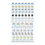 Furukawashiko Daily Seal Planner Sticker Sheet - Watashi Biyori - Pochitto Cat