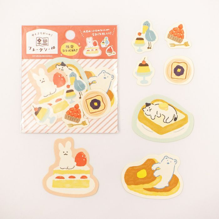 Furukawashiko Flake Stickers - Watashi Biyori - Limited Edition Pattern