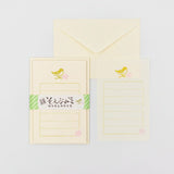 Furukawashiko Mini Letter Set -  Cherry Blossoms and Japanese Warblers