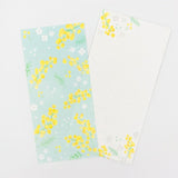 Furukawashiko Today's Letter - Mimosas and White Flowers
