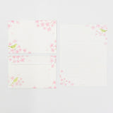 Furukawashiko Today's Letter Set - Cherry Blossom and Japanese Warblers