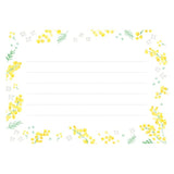 Furukawashiko Mini Horizontal Letter Set - Mimosa and White Flowers