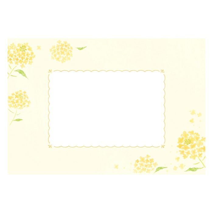 Furukawashiko Mini Horizontal Letter Set - Nanohana Flowers