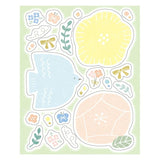 Furukawashiko Message Sticker Sheet - Flower