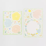 Furukawashiko Message Sticker Sheet - Flower