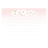 Furukawashiko Mini Horizontal Letter Set - White Sakura