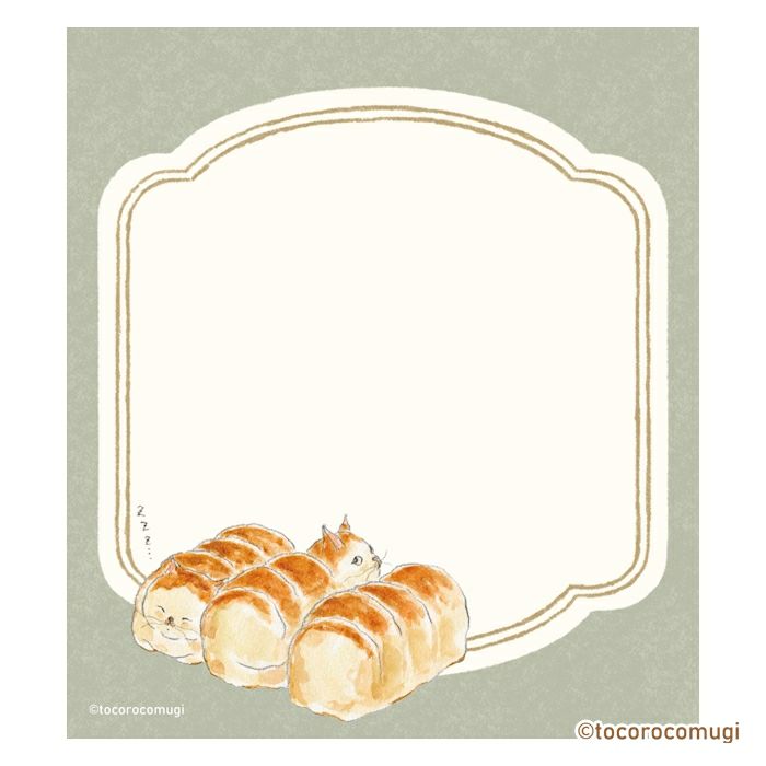 Furukawashiko Tocorocomugi Memo Pad - Bread