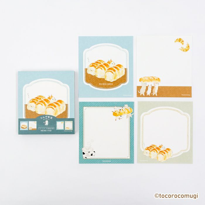 Furukawashiko Tocorocomugi Memo Pad - Bread