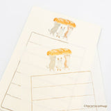 Furukawashiko Tocorocomugi Mini Letter Set - Bread