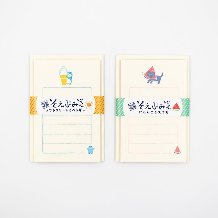 Furukawashiko Mini Letter Set -  Soft Serve and Penguin