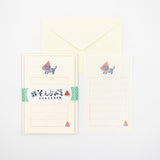 Furukawashiko Mini Letter Set - Cat and Watermelon