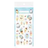 Furukawashiko Clear Sticker Sheet - Cat and Ice Cream