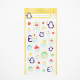 Furukawashiko Clear Sticker Sheet - Penguins and Shaved Ice