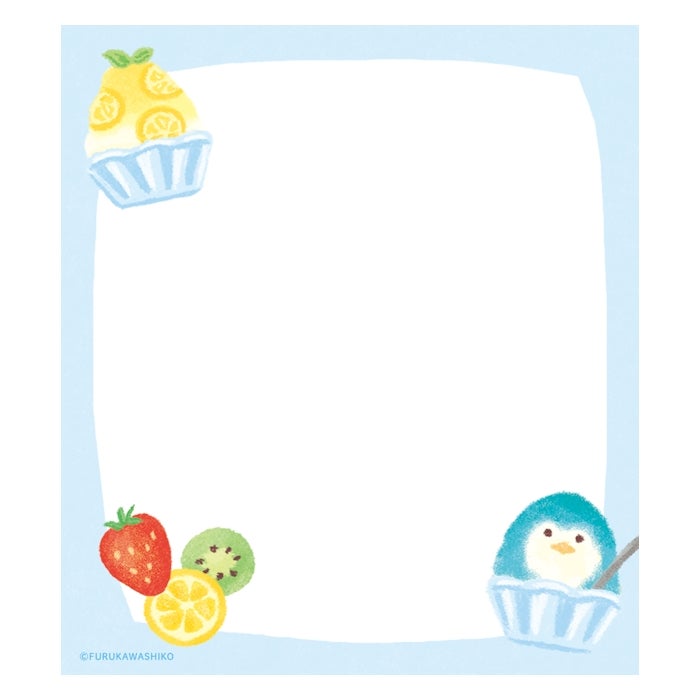 Furukawashiko Memo Pad - Penguin and Shaved Ice