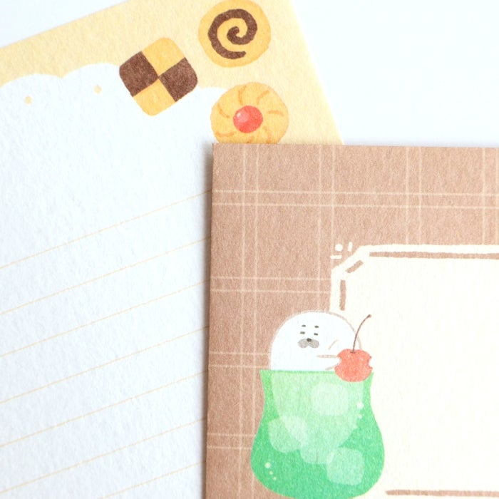 Furukawashiko Letter Set - Sweets Animal Workshop - Cream Seal