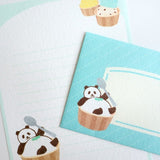 Furukawashiko Letter Set - Sweets Animal Workshop - Relaxing Panda