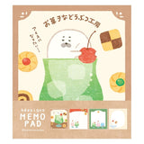 Furukawashiko Sweets Animal Workshop Memo Pads - Cream Seal
