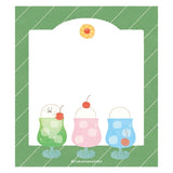 Furukawashiko Sweets Animal Workshop Memo Pads - Cream Seal