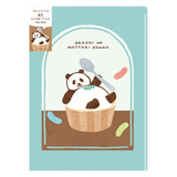 Furukawashiko A5 Clear File - Relaxing Panda