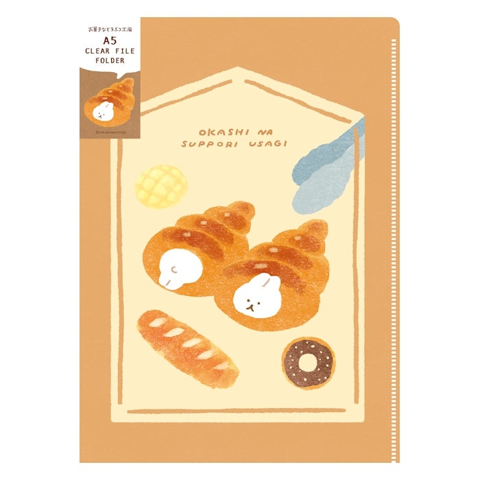 Furukawashiko A5 Clear File - Cozy Rabbit