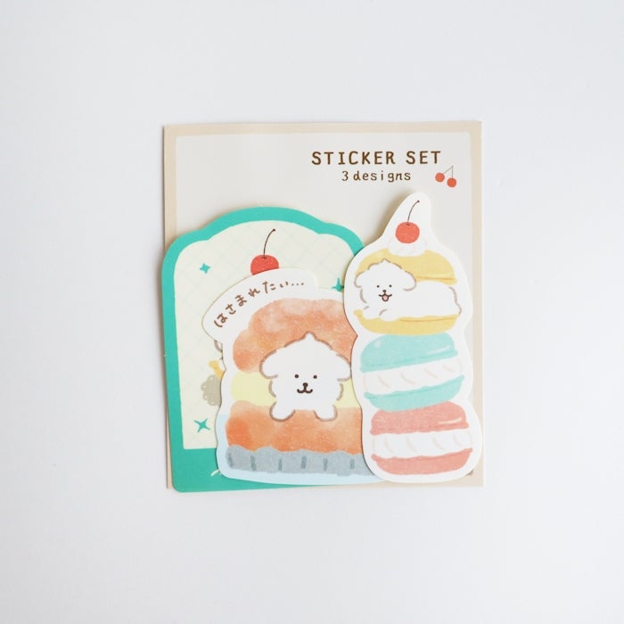 Furukawashiko Sweets Animal Workshop Sticker Set - Trapped Dog