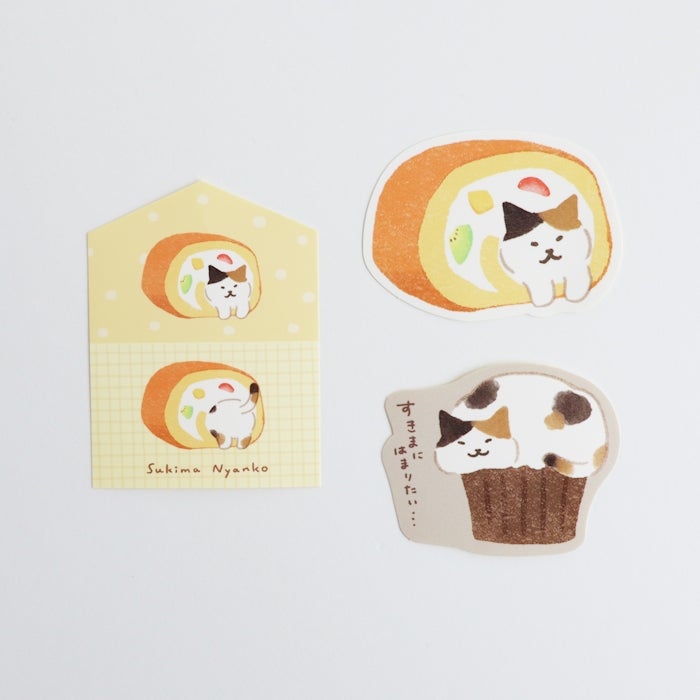 Furukawashiko Sweets Animal Workshop Sticker Set - Sukima Nyanko