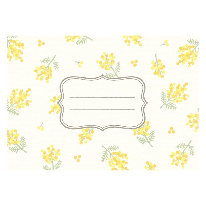 Furukawashiko Stamp Letter Set - Warm and Fuzzy Mimosa