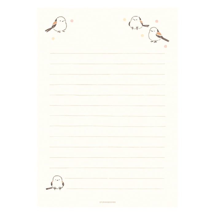 Furukawashiko Stamp Letter Set - Marumaru Kotori