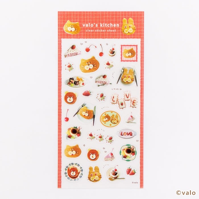 Furukawashiko Clear Sticker Sheet - Heart-Fluttering Desserts