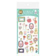 Furukawashiko Foil Sticker Sheet - Flowers and Rabbit