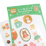 Furukawashiko Foil Sticker Sheet - Yarn and Bear