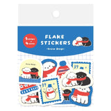 Furukawashiko Flake Stickers - Snow and Dog
