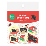 Furukawashiko Flake Stickers - House and Cat