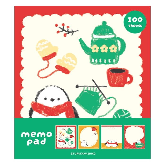 Furukawashiko Memo Pad - Yarn and Bird