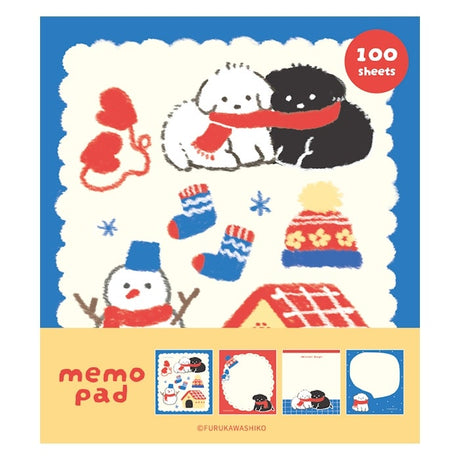 Furukawashiko Memo Pad - Snow and Dog